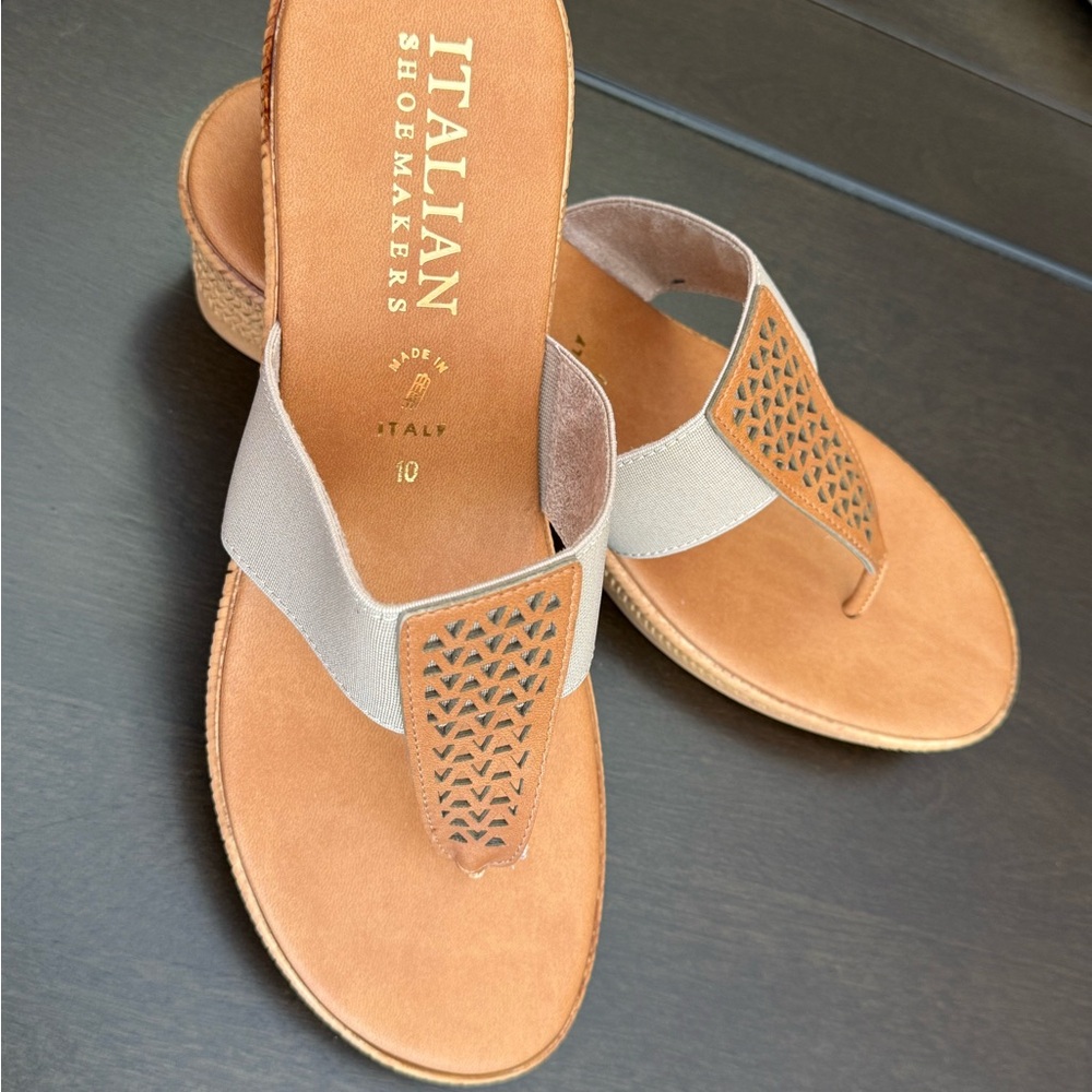 Italian Shoemakers Wedge Sandals/New